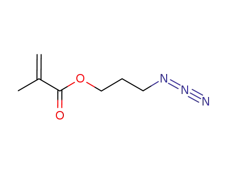 Molecular Structure of 864852-88-0 (2-Propenoic acid, 2-methyl-, 3-azidopropyl ester)