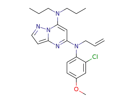 N<sub>5</sub>-allyl-N<sub>5</sub>-(2-chloro-4-methoxyphenyl)-N<sub>7</sub>,N<sub>7</sub>-dipropylpyrazolo[1,5-a]pyrimidine-5,7-diamine