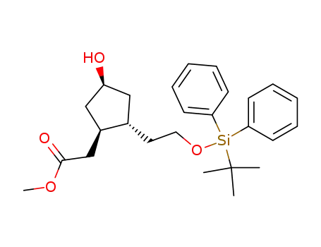 methyl (1R,2S,4S)-2-{2-{[(tert-butyl)diphenylsilyl]oxy}ethyl}-4-hydroxycyclopentaneacetate