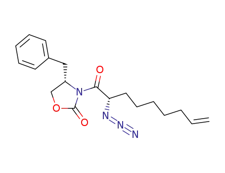 2-Oxazolidinone, 3-[(2S)-2-azido-1-oxo-8-nonenyl]-4-(phenylmethyl)-,
(4S)-