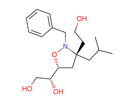(1R)-1-[(3S,5R)-2-benzyl-3-(2-hydroxyethyl)-3-isobutylisoxazolidin-5-yl]ethane-1,2-diol