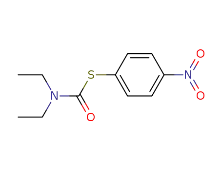 Molecular Structure of 19290-47-2 (DIETHYL-THIOCARBAMIC ACID S-(4-NITRO-PHENYL) ESTER)