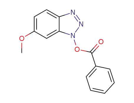Molecular Structure of 1262521-81-2 (6-methoxy-1H-benzo[d][1,2,3]triazol-1-yl benzoate)