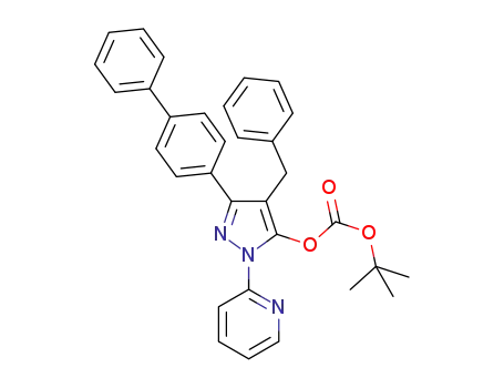 tert-butyl 1-(2-pyridinyl)-3-(4-biphenyl)-4-benzyl-5-pyrazolyl carbonate