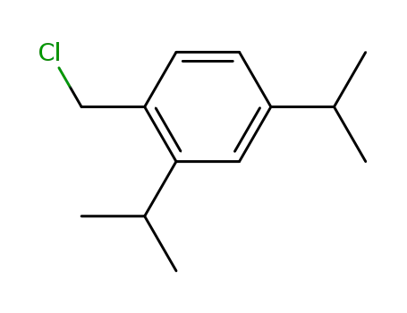 Molecular Structure of 122776-87-8 (Benzene, 1-(chloromethyl)-2,4-bis(1-methylethyl)-)