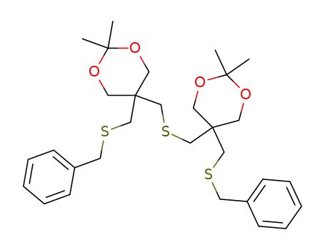bis((5-((benzylthio)methyl)-2,2-dimethyl-1,3-dioxan-5-yl)methyl)sulfane