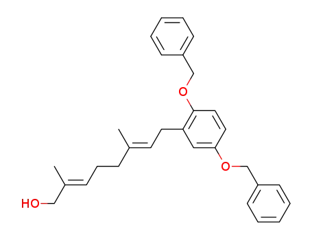 Molecular Structure of 714956-91-9 ((2E,6E)-8-(2,5-Bis-benzyloxy-phenyl)-2,6-dimethyl-octa-2,6-dien-1-ol)