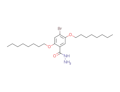 Molecular Structure of 885481-59-4 (4-bromo-2,5-bis(octyloxy)benzohydrazide)