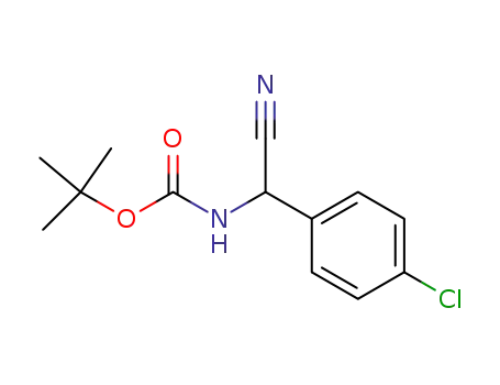 [(4-chloro-phenyl)-cyano-methyl]-carbamic acid tert-butyl ester