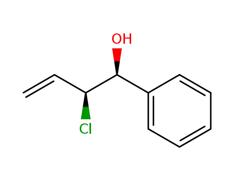 Molecular Structure of 182210-49-7 ((1S,2S)-2-chloro-1-phenylbut-3-en-1-ol)