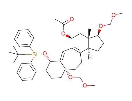 (3S,3aS,5S,7S,10aS,12bS)-7-[(tert-butyldiphenylsilyl)oxy]-3,10a-bis(methoxymethoxy)-3a-methyl-1,2,3,3a,4,5,7,8,9,10,10a,11,12,12b-tetradecahydrobenzo[4,5]cyclohepta[1,2-e]inden-5-yl acetate