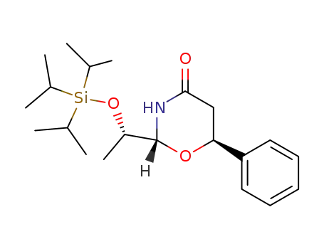 4H-1,3-Oxazin-4-one,
tetrahydro-6-phenyl-2-[(1S)-1-[[tris(1-methylethyl)silyl]oxy]ethyl]-,
(2R,6S)-