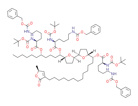15,24,28-tri-O-(Nα-Boc-Nω-Z-lysyl)squamocin
