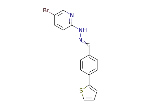5-bromo-2-(2-(4-(thiophen-2-yl)benzylidene)hydrazinyl)pyridine