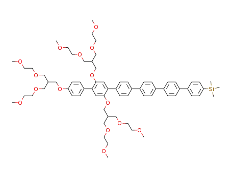 trimethyl-{4,2',5'-tris-[3-(2-methoxy-ethoxy)-2-(2-methoxy-ethoxymethyl)-propoxy]-[1,4';1',1'';4'',1''';4''',1'''';4'''',1''''']sexiphenyl-4'''''-yl}-silane