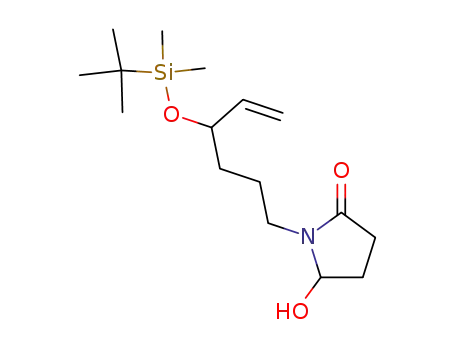 2-Pyrrolidinone,
1-[4-[[(1,1-dimethylethyl)dimethylsilyl]oxy]-5-hexenyl]-5-hydroxy-