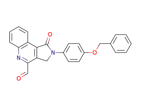 2-[4-(benzyloxy)phenyl]-2,3-dihydro-1-oxo-1H-pyrrolo[3,4-c]quinoline-4-carbaldehyde