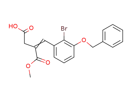 Butanedioic acid, [[2-bromo-3-(phenylmethoxy)phenyl]methylene]-,
1-methyl ester