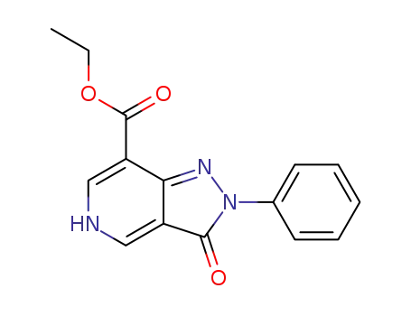2H-Pyrazolo[4,3-c]pyridine-7-carboxylic acid,
3,5-dihydro-3-oxo-2-phenyl-, ethyl ester
