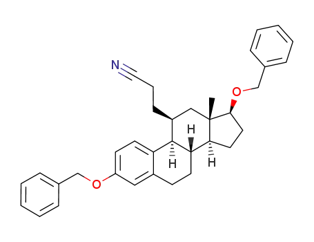 3-(3,17β-dibenzyloxyestra-1,3,5(10)-trien-11β-yl)propanenitrile
