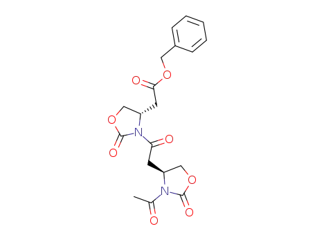 {(S)-3-[2-((S)-3-Acetyl-2-oxo-oxazolidin-4-yl)-acetyl]-2-oxo-oxazolidin-4-yl}-acetic acid benzyl ester