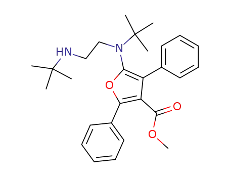 3-푸란카르복실산, 5-[(1,1-디메틸에틸)[2-[(1,1-디메틸에틸)아미노]에틸]아미노]-2,4-디페닐-, 메틸 에스테르