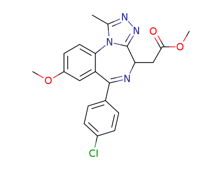 4H-[1,2,4]Triazolo[4,3-a][1,4]benzodiazepine-4-acetic acid, 6-(4-chlorophenyl)-8-Methoxy-1-Methyl-, Methyl ester