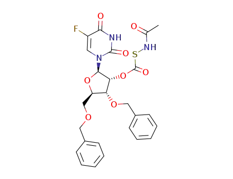 1-(2'-O-acetamidomercaptocarbonyl-3',5'-di-O-benzyl-β-D-ribo-furanosyl)-5-fluorouracil
