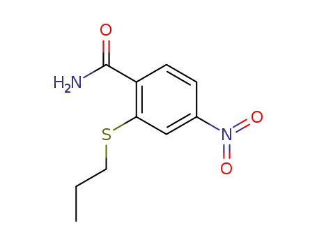 Molecular Structure of 515884-27-2 (Benzamide, 4-nitro-2-(propylthio)-)