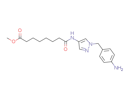7-[1-(4-aminobenzyl)-1H-pyrazol-4-ylcarbamoyl]heptanoic acid methyl ester