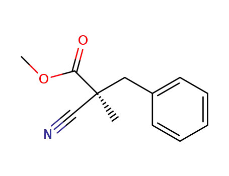 methyl (S)-2-cyano-2-methyl-3-phenylpropanoate