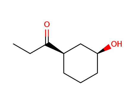1-Propanone, 1-[(1R,3S)-3-hydroxycyclohexyl]-, rel- (9CI)