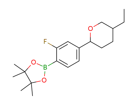5-ethyl-2-[3-fluoro-4-(4,4,5,5-tetramethyl-1,3,2-dioxaborolan-2-yl)phenyl]tetrahydropyran