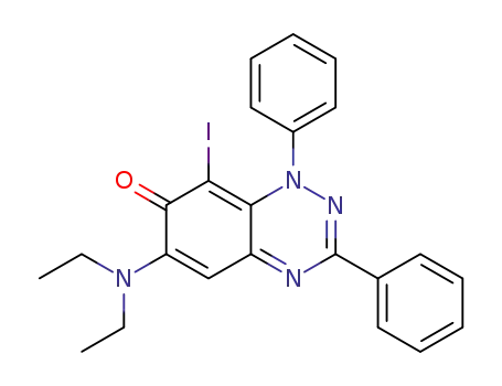 6-(diethylamino)-8-iodo-1,3-diphenylbenzo[e][1,2,4]triazin-7(1H)-one