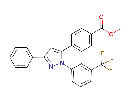 5-(4-carbomethoxyphenyl)-3-phenyl-1-[3-(trifluoromethyl)-phenyl]-1H-pyrazole