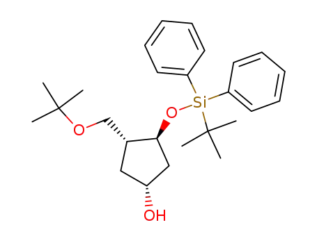 Cyclopentanol,
3-[(1,1-dimethylethoxy)methyl]-4-[[(1,1-dimethylethyl)diphenylsilyl]oxy]-,
(1R,3R,4S)-