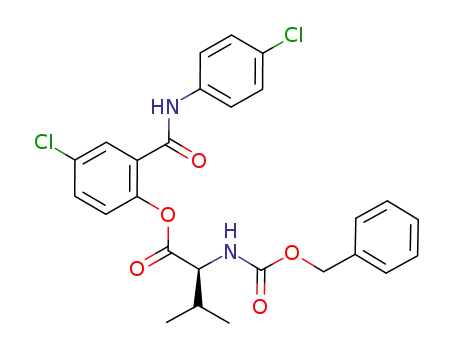 (S)-4-chloro-2-(4-chlorophenylcarbamoyl)phenyl 2-(benzyloxycarbonylamino)-3-methylbutanoate