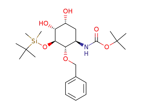[(1R,2S,3S,4R,5R)-2-Benzyloxy-3-(tert-butyl-dimethyl-silanyloxy)-4,5-dihydroxy-cyclohexyl]-carbamic acid tert-butyl ester