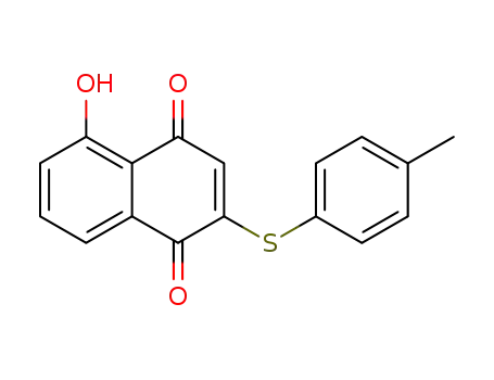 5-hydroxy-2-(p-tolylthio)naphthalene-1,4-dione