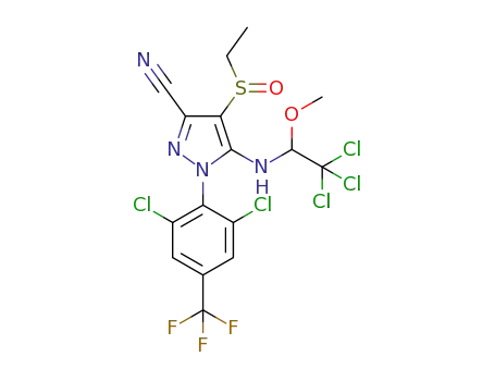 C<sub>16</sub>H<sub>12</sub>Cl<sub>5</sub>F<sub>3</sub>N<sub>4</sub>O<sub>2</sub>S