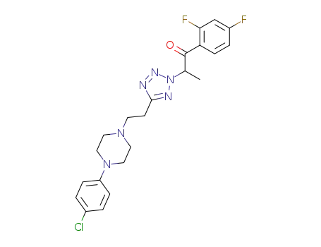 1-(2,4-difluorophenyl)-2-(5-{2-[4-(4-chlorophenyl)piperazin-1-yl]ethyl}tetrazol-2-yl)propan-1-one