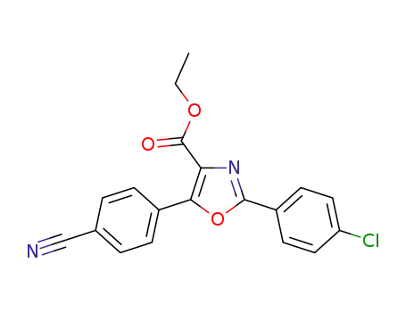 ethyl [2-(4-chlorophenyl)-5-(4-cyanophenyl)]oxazole-4-carboxylate