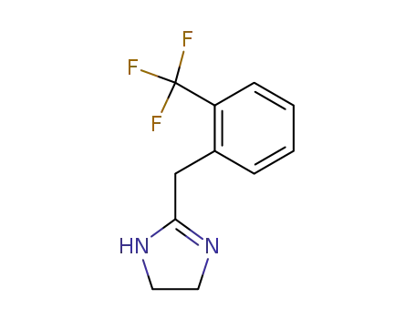 Molecular Structure of 3038-49-1 (2-[2-(Trifluoromethyl)benzyl]-2-imidazoline)