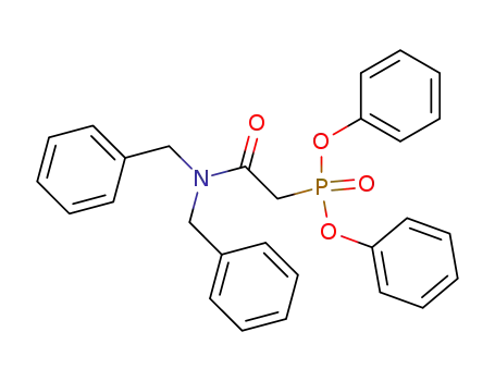 Molecular Structure of 489431-27-8 (Phosphonic acid, [2-[bis(phenylmethyl)amino]-2-oxoethyl]-, diphenyl
ester)