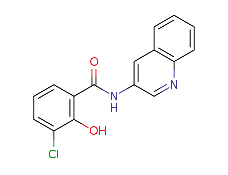 Molecular Structure of 1257883-68-3 (3-chloro-2-hydroxy-N-(quinolin-3-yl)benzamide)