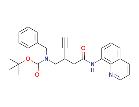 tert-butyl benzyl(2-(2-oxo-2-(8-quinolinylamino))ethyl)-3-butynylcarbamate
