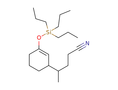 4-(3-((tripropylsilyl)oxy)cyclohex-2-en-1-yl)pentanenitrile