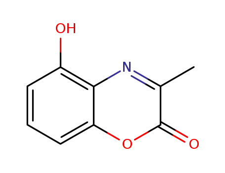 Molecular Structure of 3773-91-9 (5-Hydroxy-3-methyl-2H-1,4-benzoxazin-2-one)