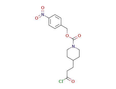 1-Piperidinecarboxylic acid, 4-(3-chloro-3-oxopropyl)-,
(4-nitrophenyl)methyl ester