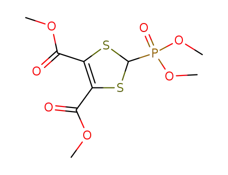 Molecular Structure of 148192-05-6 (2-(dimethoxyphosphoryl)-[1,3]dithiole-4,5-dicarboxylic acid dimethyl ester)
